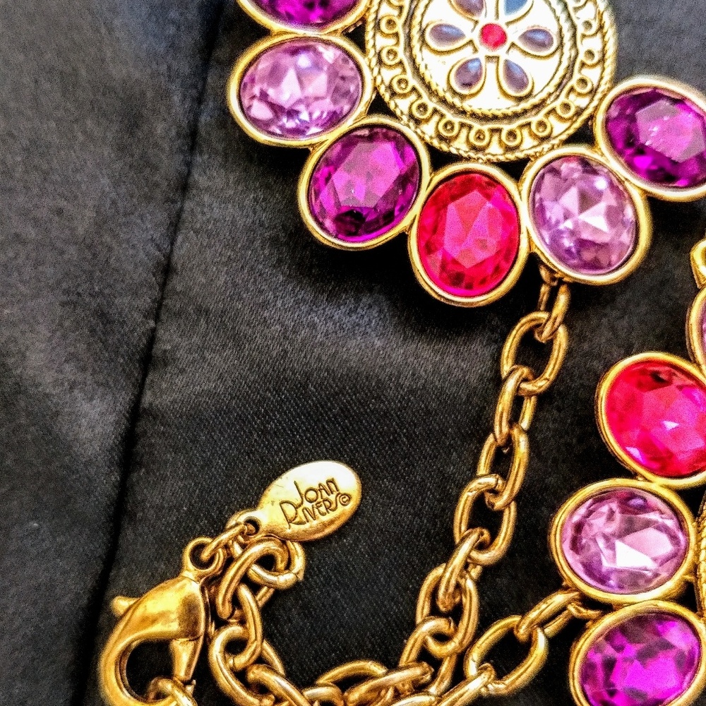 Joan Rivers Red 💎carpet statement necklace - Picture 5 of 8